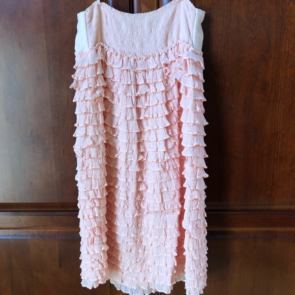 J Crew light pink Strapless Dress. Size Medium. - Picture 3 of 6